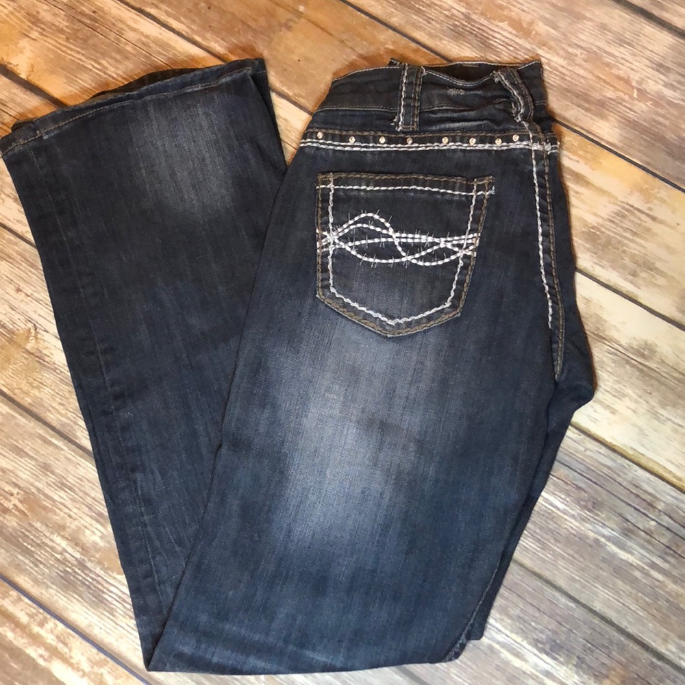 Cowgirl Tuff boot cut jeans size 25X31
